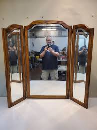 Vintage PENNSYLVANIA HOUSE Tri View Dark Oak Dresser Vanity ...