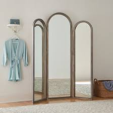 Glinda Tri Fold Large Metal Floor Mirror