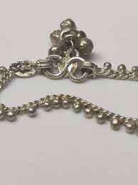 Stamped ST New Born Baby Anklet Silver Vintage | eBay