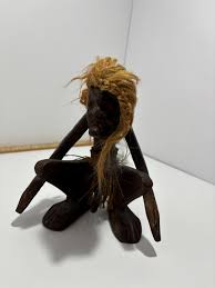 Native African Tribe Primitive Hand Carved Wooden Decorative ...