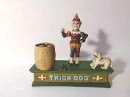 HUBLEY?) TRICK DOG Bank (Antique) 1930'S To 1950'S (Old) Not Taiwan Made $74.99 - PicClick