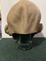 Vintage Halloween Mask Latex Bald Monster Large Fang Big ...