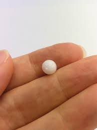 Tridacna White Clam Pearl Loose 8.33mm x 6.42mm No. 36 ...