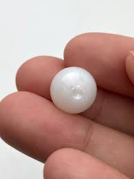 No.06 100% Natural Tridacna Pearl white Clam Pearl, 9.570 ...