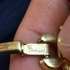 Vintage Crown Trifari White Tear Drop With Gold Tone Bracelet | eBay