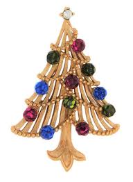 Trifari Christmas Open Rhinestone Tree Vintage Figural Pin Brooch - Mi – Mink Road Vintage Jewelry, Spheres & Gemstones