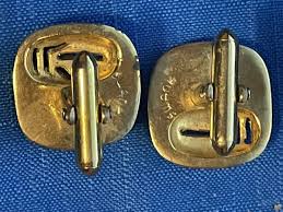 Vintage SWANK Gold-Tone Stainless Cufflinks Square Men's | eBay