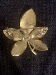Signed Monet Vintage Flower Brooch | eBay