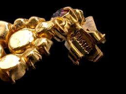 1950s Rare Austrian Purple and Pink Crystal Rhinestone ...