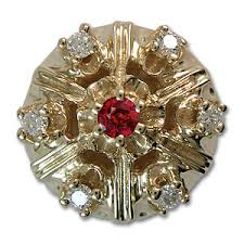 RLWood - rk787 Ruby Bracelet Slide #rk787-r-d