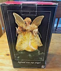 Vintage Trim A Home Lighted Angel Tree Topper 10” KMart ...