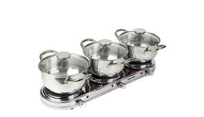 Unique Kalorik 1650-watt Triple Buffet Burner (refurbished W ...