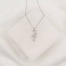 Faithful Light Three Cross Necklace - My Saint My Hero