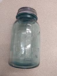 Ball Perfect Mason Canning Jar 1 Quart #6 Clear Aqua Blue ...