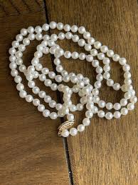 Vintage GSJ signed 4 mm Cultured Pearl 14K Gold Fish Hook ...