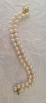 Bridal Tiffany & Co 18k Pearl Bracelet double strand 7.5-8.0 mm 7.75" Box includ | eBay