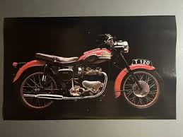 1959 Triumph T120 Bonneville Motorcycle Picture, Print - RARE! Awesome Frameable | eBay