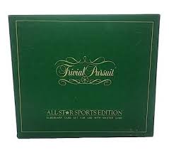 Vintage 1980's Trivial Pursuit Game All Star Sports Edition ...