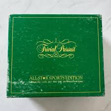 Vintage Trivial Pursuit All-star Sports Edition Subsidiary ...