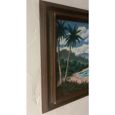 1981 Original Oil on Canvas La Isla Bonita, SIgned by Artist | Chairish