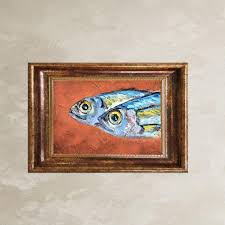 Impasto Sardine Head Oil Painting: Small Kitchen Still Life ...