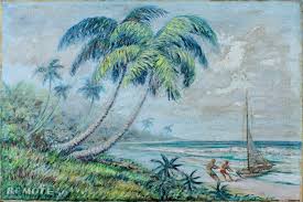 Sold at Auction: B C Mote (US,mid 20C) oil painting