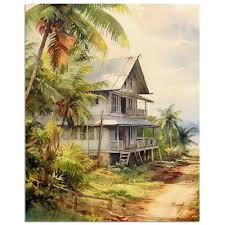 Caribbean Dream Home Decor Wall Art of Nicaragua Corn ...