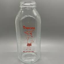 Vintage Tropicana Orange Juice Glass Bottle 32oz No Cap | eBay