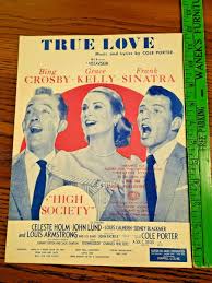True Love Sheet Music with Bing Crosby, Grace Kelly, Frank ...