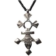 Sterling Tuareg Engraved Tribal Cross Pendant Necklace. For ...