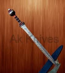 Hand Forged Damascus Steel Gladiator Sword: Roman Gladius ...