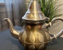 Vintage Antique Tuareg Teapot Beautiful Brass and ...
