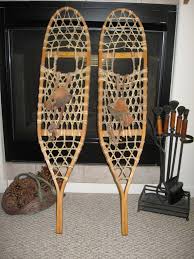 Vintage 10"x46" Antique Wooden Snowshoes (2) - Etsy