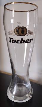 Tucher Sahm 0.5l Gold Rimmed Pilsner Beer Glass | eBay