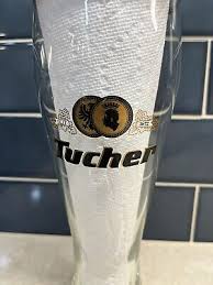 Tucher 0.5l Tall Beer Glass Siet 1672 Gold Rimmed | eBay
