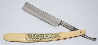 Vintage Solingen Germany Folding Straight Shaving Razor with ...