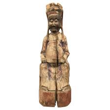 Chinese Ming Dynasty Carved Wood Budda For Sale at 1stDibs