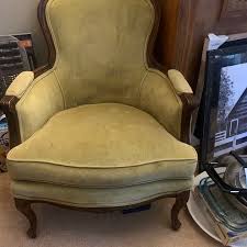 Antique Chair Olive Green Great Accent Chair Home Decor for ...