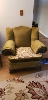 Vintage Green W/ Floral Print Sofa And 2 Chair Set for Sale ...