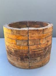 Antique Primitive Wooden 9-Layer Split Wheel Belt Pulley ...