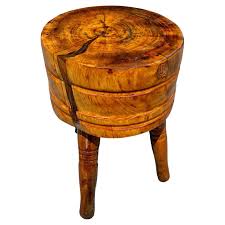 Mid-Century Butcher Block Table, Refurbished with Internal ...