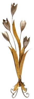 Gilded Floral Floor Lamp by Hans Kögl, Germany, 1960s | Chairish