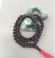 Rosewood Mala Necklace 8mm Beads With Cotton Tassel Tibetan ...