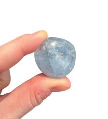 Blue Celestite Crystal Tumbled Stone - Grade A | New Moon ...