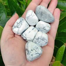 Howlite Crystal Natural Gemstone Tumbled Stone – Crystal ...