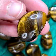 Tiger Eye - Super Cool Tiger Eye Tumbled Stone (Medium-B8 ...