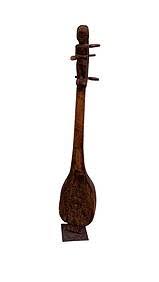 Balinese Stringed Instrument (lute) With Stand. Height