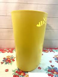 VNT Plas-tex Wastebasket / Trash Can, Yellow Fish - Etsy