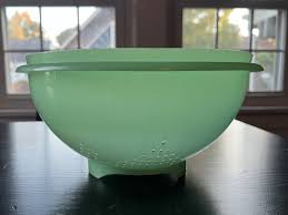 Tupperware Jadeite Green Strainer Colander 339-3 W/out Lid ...