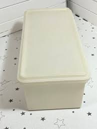 Vintage Tupperware Cracker Keeper: Frosted Sheer Container #606-7 - Etsy